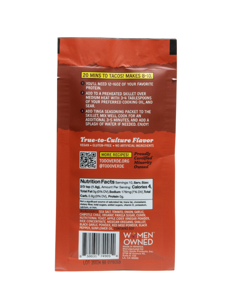 Vegan Mexican Taco Seasoning, Medium