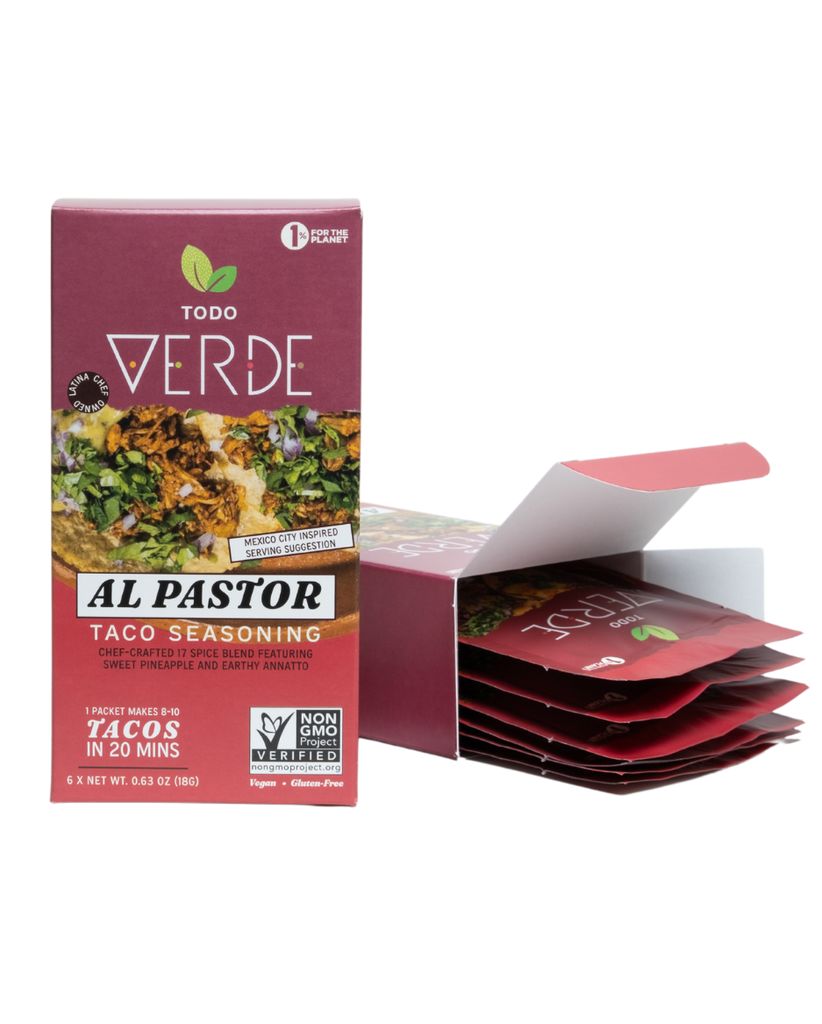 Gluten-free Al Pastor seasoning pack from Todo Verde