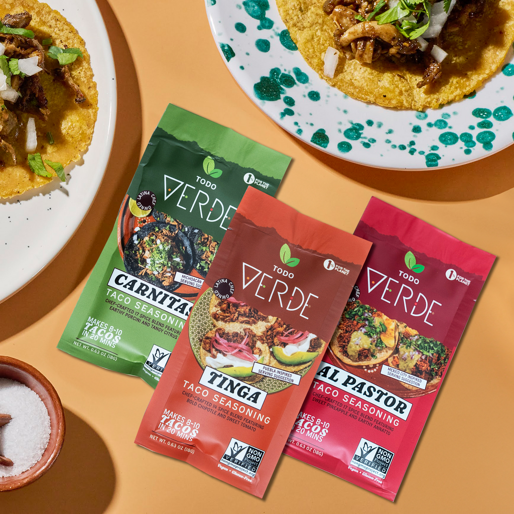 Todo Verde paleo-friendly, keto, vegan, meatless Mexican taco seasonings